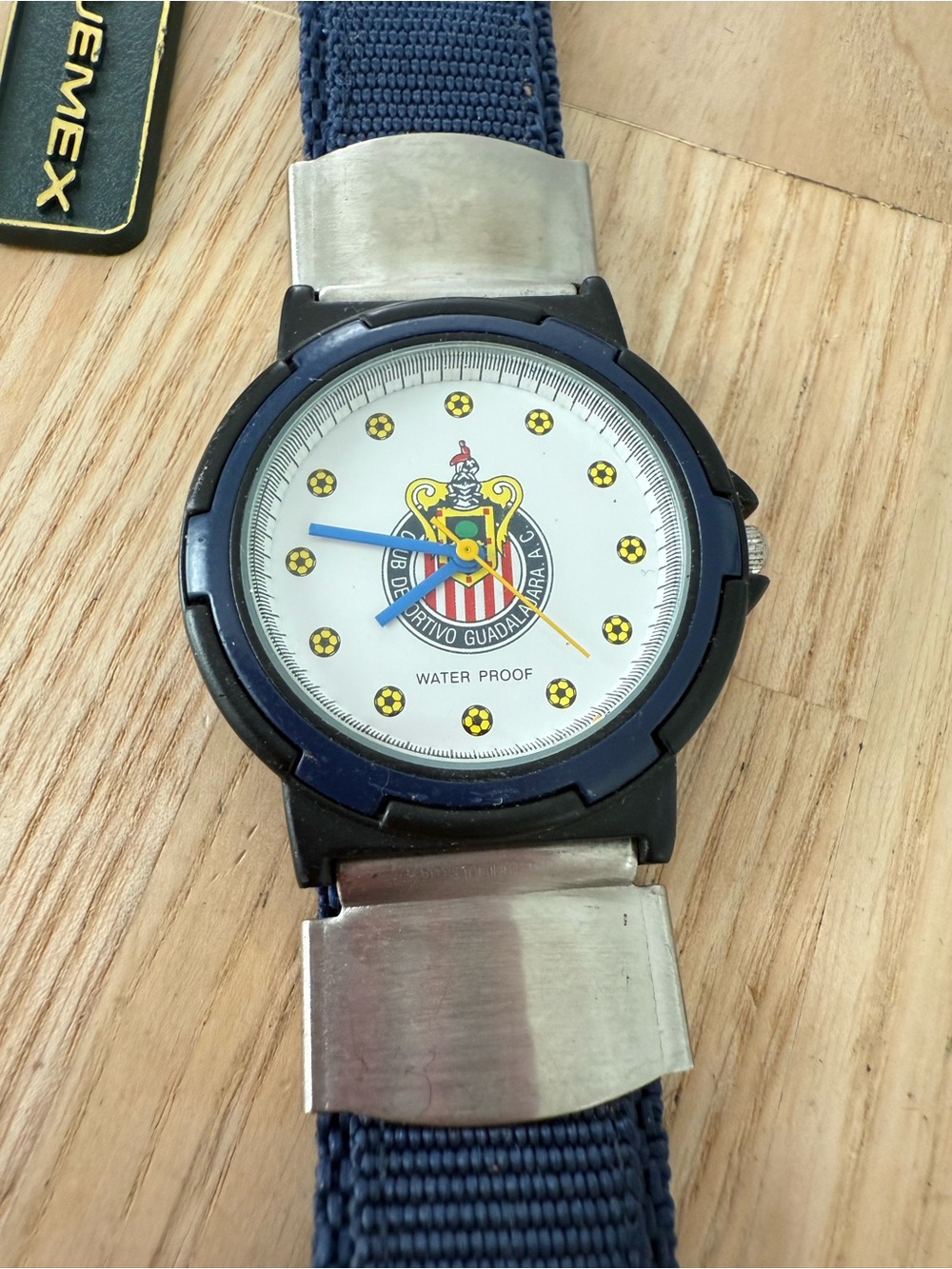 Mexico soccer football team Club Deportivo Guadalajara blue watch NEW BATTERY